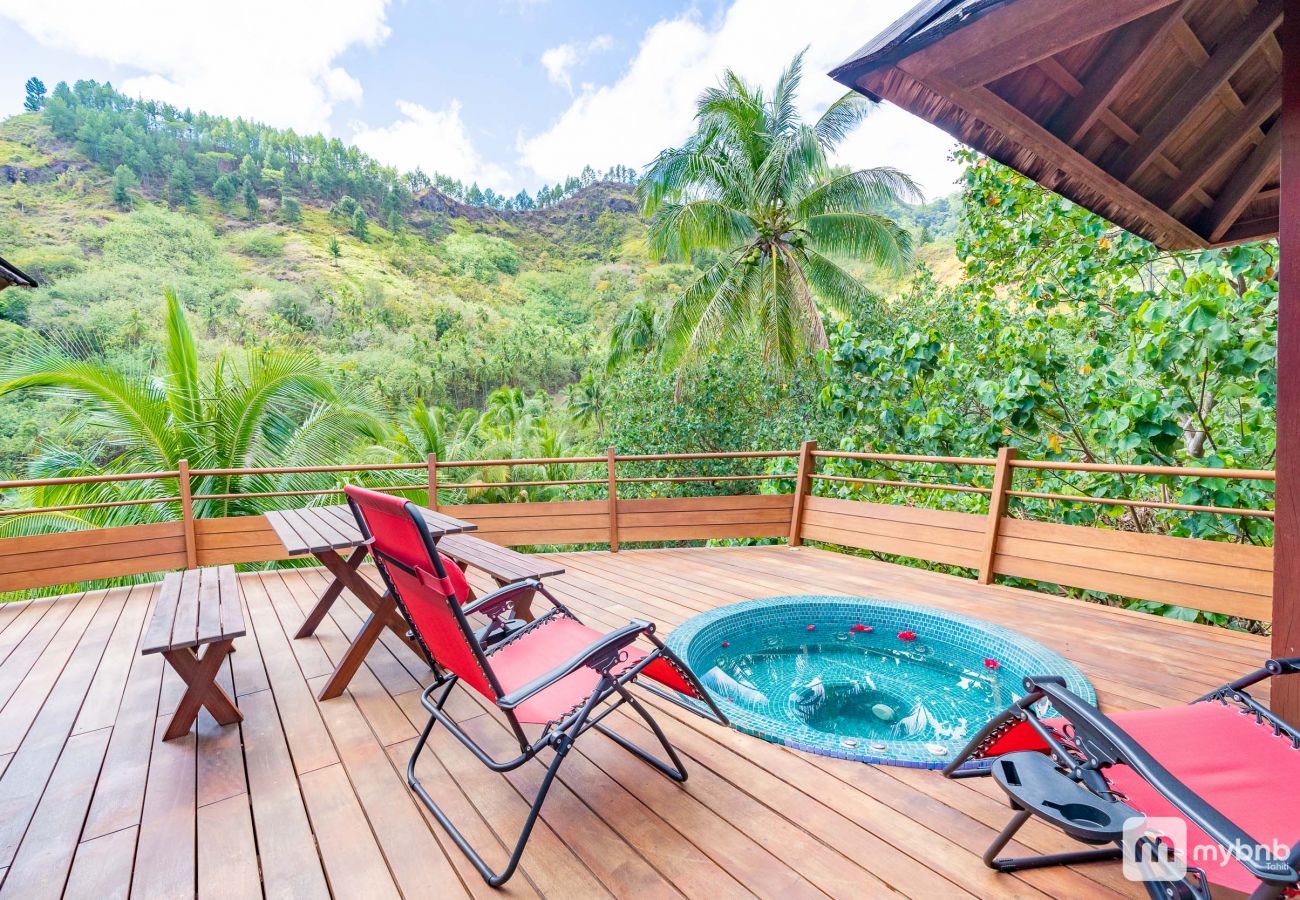 Villa à Tiahura - 5 Stars Aute Villa in Moorea wJacuzzi