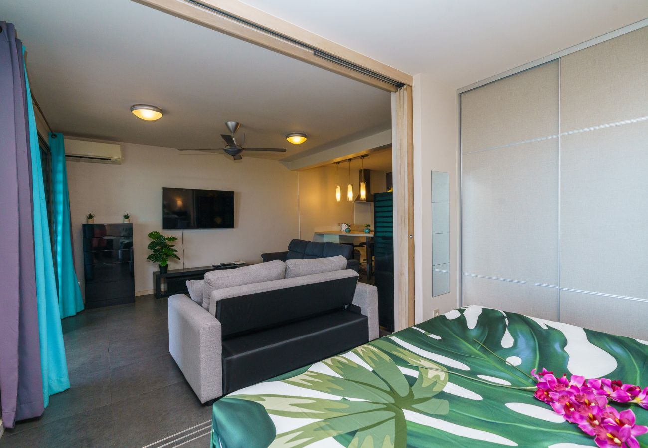 Apartment in Faa´a - Tropical Studio avec Vue et Piscine à Faaa